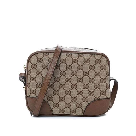 Gucci Bree Beige Original Canvas 'GG' Logo Cross Body Bag